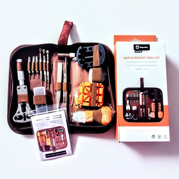 Watch Repair Kit by King'sdun Professional 168 Piece Tool Set w/Zipper Case NEW! - Picture 1 of 16